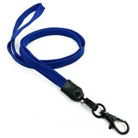 Royalblue Lanyards | 3/8 inch custom  lanyard strap with black lobster clasp hook