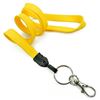 3/8 inch Dandelion plain lanyard attached key ring with lobster clasp hook-blank-LNB32ANDDL