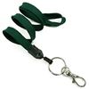 3/8 inch Hunter green blank lanyard attached key ring with lobster clasp hook-blank-LNB32ANHGN