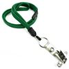 3/8 inch Green breakaway lanyard attached split ring with ID strap pin clip-blank-LNB32BBGRN