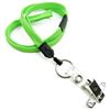 3/8 inch Lime green breakaway lanyard attached split ring with ID strap pin clip-blank-LNB32BBLMG