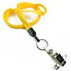 3/8 inch Dandelion blank lanyard with split ring and ID strap pin clip-blank-LNB32BNDDL