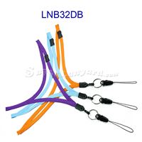 3/8 inch Detachable lanyard attached breakaway and split ring with quick release strap connector-blank-LNB32DB