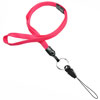 3/8 inch Hot pink breakaway lanyard attached key ring with quick release strap connector-blank-LNB32DBHPK