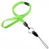 3/8 inch Lime green breakaway lanyard attached key ring with quick release strap connector-blank-LNB32DBLMG