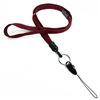 3/8 inch Maroon breakaway lanyard attached key ring with quick release strap connector-blank-LNB32DBMRN