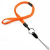 3/8 inch Neon orange breakaway lanyard attached key ring with quick release strap connector-blank-LNB32DBNOG