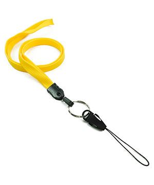 3/8 inch Dandelion detachable lanyard with split ring and quick release strap connector-blank-LNB32DNDDL