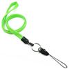 3/8 inch Lime green detachable lanyard with split ring and quick release strap connector-blank-LNB32DNLMG