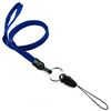 3/8 inch Royal blue detachable lanyard with split ring and quick release strap connector-blank-LNB32DNRBL