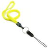 3/8 inch Yellow detachable lanyard with split ring and quick release strap connector-blank-LNB32DNYLW