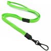 3/8 inch Lime green breakaway lanyards with black push gate snap hook-blank-LNB32EBLMG