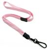 3/8 inch Pink breakaway lanyards with black push gate snap hook-blank-LNB32EBPNK