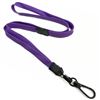 3/8 inch Purple breakaway lanyards with black push gate snap hook-blank-LNB32EBPRP