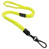 3/8 inch Yellow breakaway lanyards with black push gate snap hook-blank-LNB32EBYLW