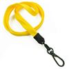 3/8 inch Dandelion ID lanyards attached black push gate snap hook-blank-LNB32ENDDL