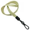 3/8 inch Light gold ID lanyards attached black push gate snap hook-blank-LNB32ENLGD