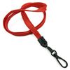 3/8 inch Red ID lanyards attached black push gate snap hook-blank-LNB32ENRED