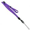 3/8 inch Purple adjustable lanyard with breakaway and quick release loop connector and plastic bead-blank-LNB32FBPRP