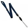 3/8 inch Navy blue adjustable lanyard with quick release loop connector and adjustable beads-blank-LNB32FNNBL