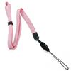 3/8 inch Pink adjustable lanyard with quick release loop connector and adjustable beads-blank-LNB32FNPNK