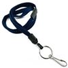 3/8 inch Navy blue breakaway lanyard attached key ring with j hook-blank-LNB32HBNBL