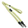 3/8 inch Light gold mask lanyard with breakaway and double hook and adjustable bead-blank-LNB32MBLGD
