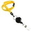 3/8 inch Dandelion breakaway lanyard attached split ring with retractable ID reel-blank-LNB32RBDDL