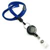 3/8 inch Royalblue breakaway lanyard attached safety breakaway and split ring with a badge reel-blank-LNB32RBRBL