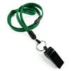 3/8 inch Green whistle lanyard attached safety breakaway-blank-LNB32WBGRN