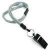 3/8 inch Gray whistle lanyard attached safety breakaway-blank-LNB32WBGRY