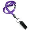 3/8 inch Purple whistle lanyard attached safety breakaway-blank-LNB32WBPRP