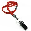 3/8 inch Red whistle lanyard attached safety breakaway-blank-LNB32WBRED