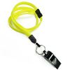 3/8 inch Yellow whistle lanyard attached safety breakaway-blank-LNB32WBYLW