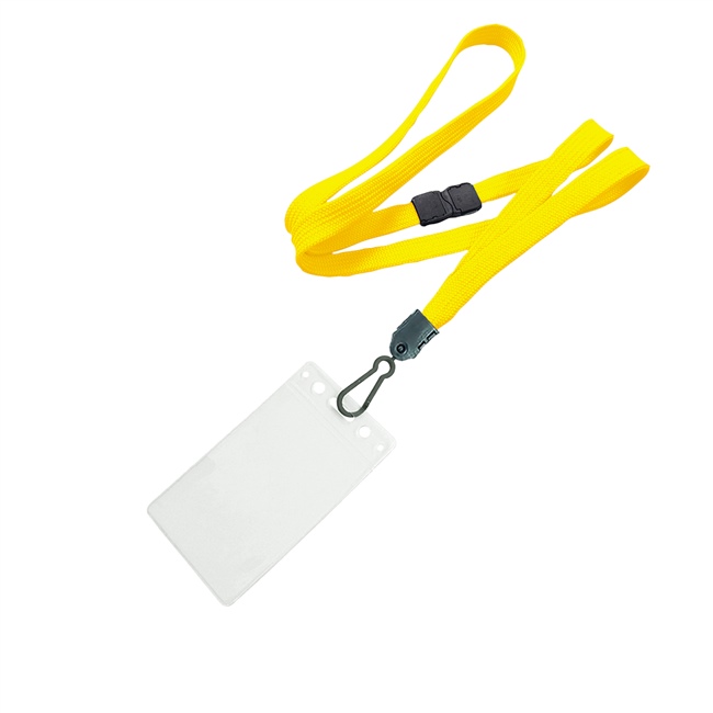 3/8 inch Dandelion id breakaway lanyard with 2 1/4 x 3 1/2 vertical badge holders-blank-LNB334BDDL