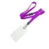 3/8 inch Purple id breakaway lanyard with 2 1/4 x 3 1/2 vertical badge holders-blank-LNB334BPRP