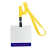 3/8 inch Custom dandelion title bar horizontal ID holder lanyardwith rotating plastic clip attached clear horizontal 3 1/2 x 2 1/4 custom title bar badge holder-blank-LNB3H4NDDL