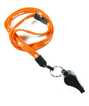 LNP0305B Custom Whistle Lanyard