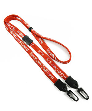 LNP03D3B Custom Double Hook Lanyard