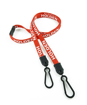 LNP03D6B Custom Double Hook Lanyard