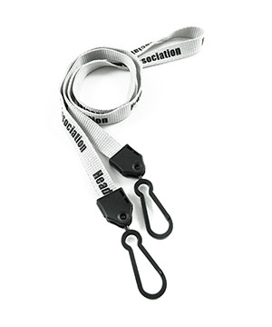 LNP04D6N Customized Double Hook Lanyard