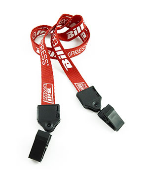 LNP05D2N Custom Double Clip Lanyard