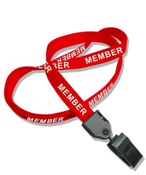 lanyard pre printed Member title