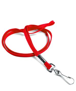 The single color economy swivel hook lanyard with a metal hook.
