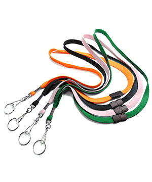 3/8 inch Breakaway lanyards attached swivel hook with key ring-blank-LRB320B
