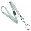 3/8 inch Gray work lanyard attached breakaway and swivel hook with key ring-blank-LRB320BGRY