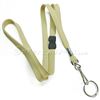 3/8 inch Light gold work lanyard attached breakaway and swivel hook with key ring-blank-LRB320BLGD