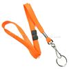 3/8 inch Neon orange work lanyard attached breakaway and swivel hook with key ring-blank-LRB320BNOG
