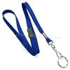 3/8 inch Royal blue work lanyard attached breakaway and swivel hook with key ring-blank-LRB320BRBL
