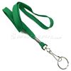 3/8 inch Green neck lanyards with swivel hook and split ring-blank-LRB320NGRN
